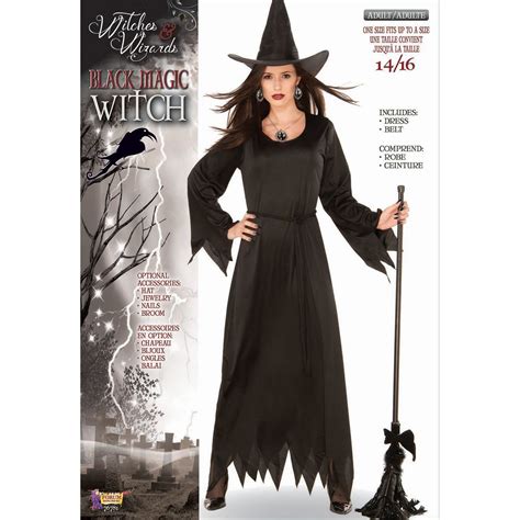 Witch outfit with black magic elements